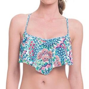 Profile Blush NWT Colorful Patterned Bikini Top